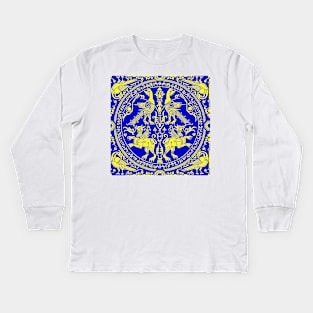 heraldry royal and gold Kids Long Sleeve T-Shirt